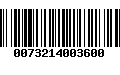 Código de Barras 0073214003600