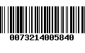 Código de Barras 0073214005840