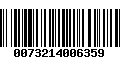 Código de Barras 0073214006359