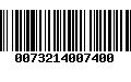 Código de Barras 0073214007400