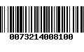 Código de Barras 0073214008100