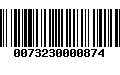 Código de Barras 0073230000874