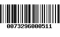 Código de Barras 0073296000511