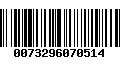 Código de Barras 0073296070514