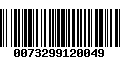 Código de Barras 0073299120049