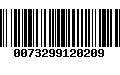 Código de Barras 0073299120209