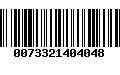 Código de Barras 0073321404048