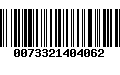 Código de Barras 0073321404062