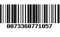 Código de Barras 0073360771057