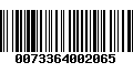 Código de Barras 0073364002065