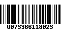Código de Barras 0073366118023