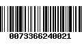 Código de Barras 0073366240021