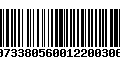 Código de Barras 00733805600122003060