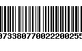 Código de Barras 00733807700222002555