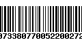 Código de Barras 00733807700522002729