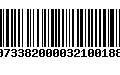 Código de Barras 00733820000321001888