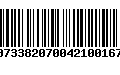 Código de Barras 00733820700421001671
