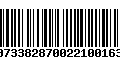 Código de Barras 00733828700221001637