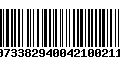 Código de Barras 00733829400421002111