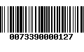 Código de Barras 0073390000127