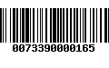 Código de Barras 0073390000165