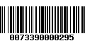 Código de Barras 0073390000295