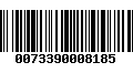 Código de Barras 0073390008185