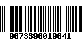 Código de Barras 0073390010041