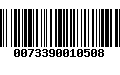 Código de Barras 0073390010508