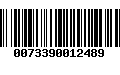 Código de Barras 0073390012489