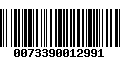 Código de Barras 0073390012991