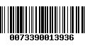 Código de Barras 0073390013936