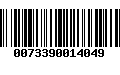 Código de Barras 0073390014049