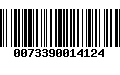 Código de Barras 0073390014124