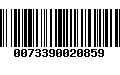 Código de Barras 0073390020859