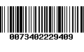 Código de Barras 0073402229409
