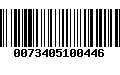 Código de Barras 0073405100446