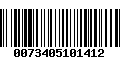 Código de Barras 0073405101412