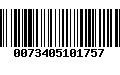 Código de Barras 0073405101757