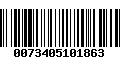 Código de Barras 0073405101863