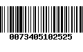 Código de Barras 0073405102525