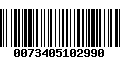 Código de Barras 0073405102990