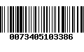 Código de Barras 0073405103386