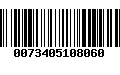 Código de Barras 0073405108060