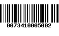 Código de Barras 0073410005002