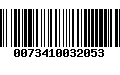 Código de Barras 0073410032053