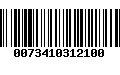 Código de Barras 0073410312100