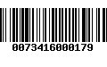 Código de Barras 0073416000179