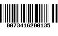 Código de Barras 0073416200135