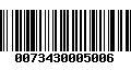 Código de Barras 0073430005006